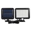TYPE-C Motion Sensor Waterproof Outdoor Solar Courtyard Light, New Plastic Wall-mounted LED Mini Solar Garden Light