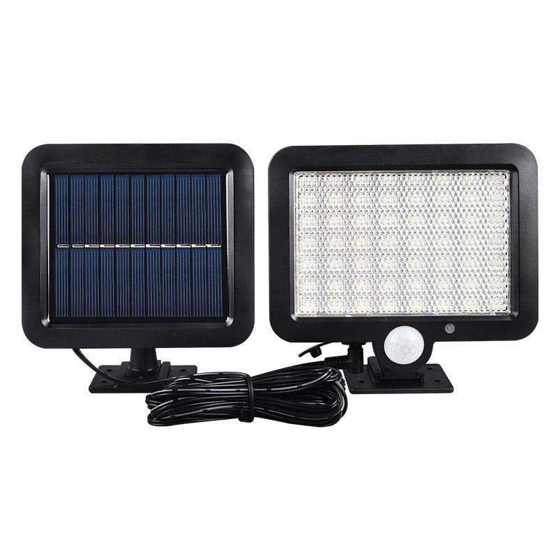TYPE-C Motion Sensor Waterproof Outdoor Solar Courtyard Light, New Plastic Wall-mounted LED Mini Solar Garden Light