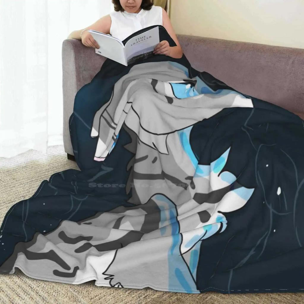 Мягкое теплое одеяло Jayfeather с котами-воинами Moonpool Spirits Blind Jayfeather