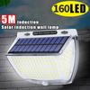 160 LED Solar Wall Lamp 3 Modes Outdoor Garden Decoration Waterproof Solar Light FLSTAR FIRE Motion Sensor Fence Lawn Lights