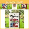 High-quality Polyester Garden Flag Perfect For Memorial Day And Independence Day Celebrations