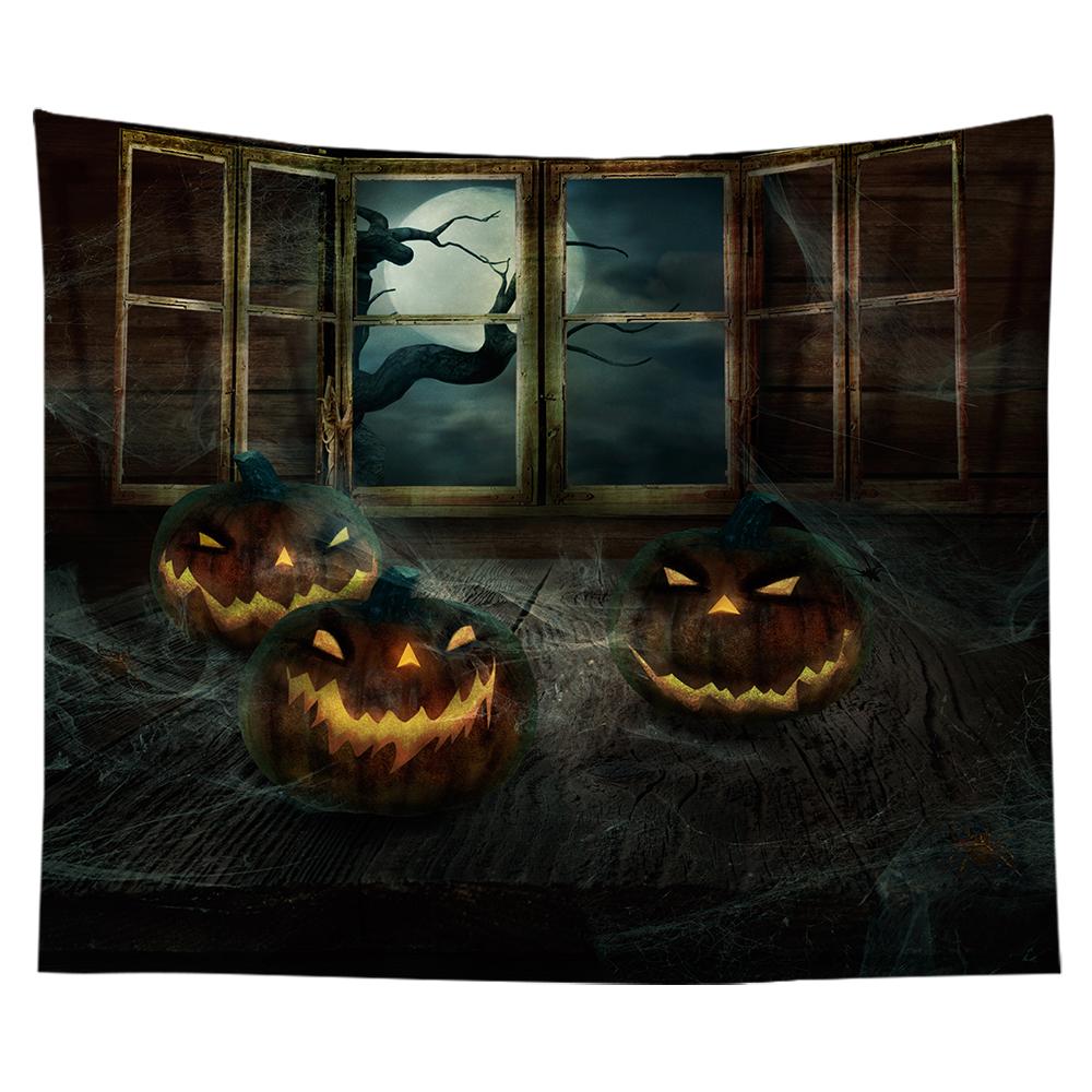 Home Decor Halloween Wall Hanging Gothic Print Tapestry  Witchcraft Supplies Dorm Rug 230x180cm Tapiz