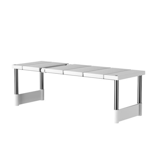 Органайзер для раковины. Расширяемая сверхпрочная металлическая полка. Прочная несущая одно-/двухслойная выдвижная полка для ванной комнаты.