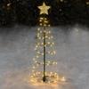 LED Christmas Tree Lights Christmas Tree Spiral String Lamps Xmas Decoration for Garden and Lawn
