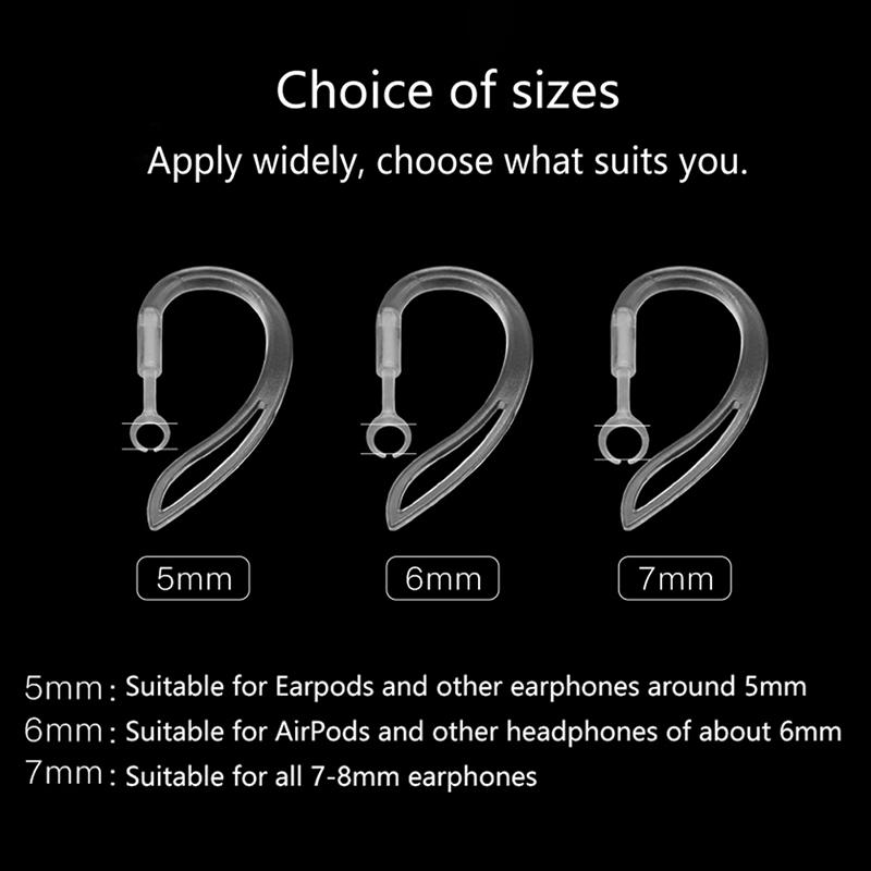 1 пара беспроводных Bluetooth-наушников Earpods Ear Hooks Holder маленькие и легкие наушники Anti Fall Anti-Slip Hook Headphones Accessories For Air Pods