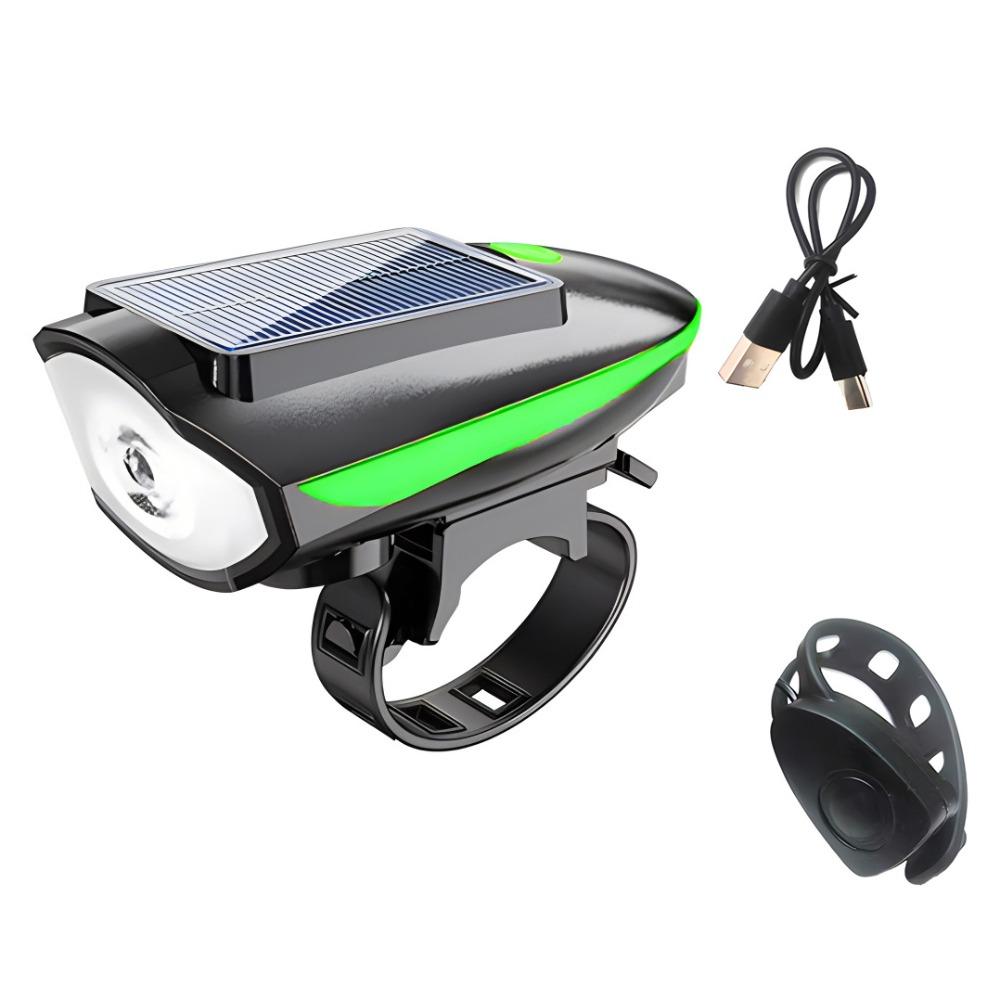 3 Modes Solar Bicycle Light Waterproof Night Riding Lamp LED Bike Front Lamp Balance Bicycle