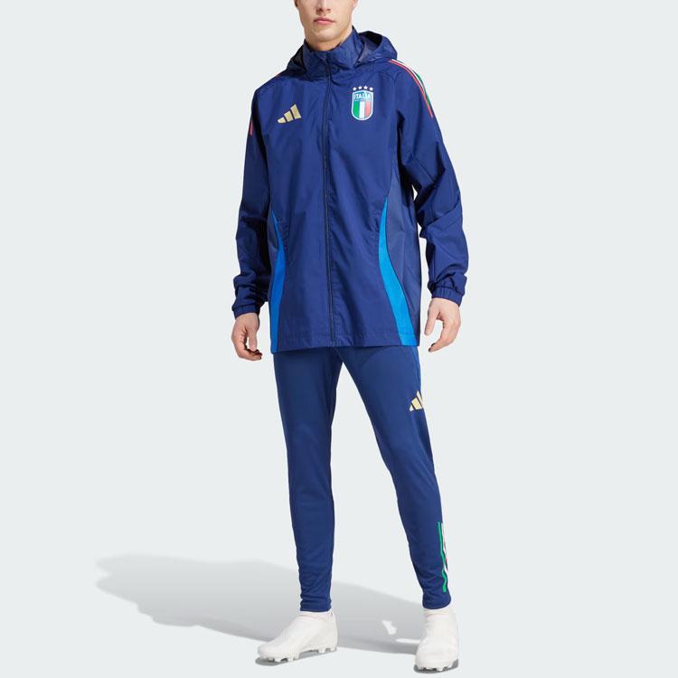 Adidas Italy Tiro 24 Competition All-Weather Jacket Men Jacket Deep-Blue IQ2160