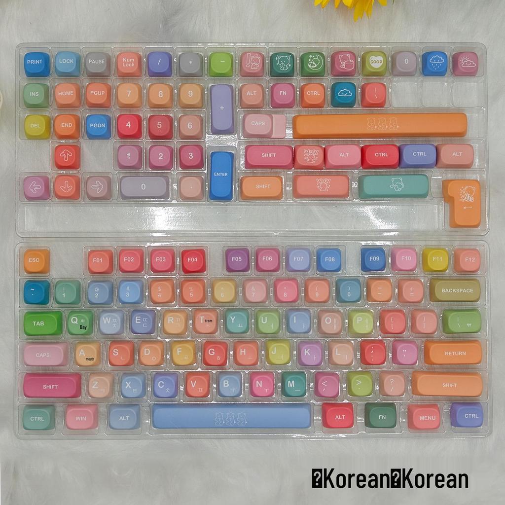 MOA Profile Gummy Bear PBT Двухцветная Сублимационная Непрозрачная Кастомная Клавиша для Механических Клавиатур