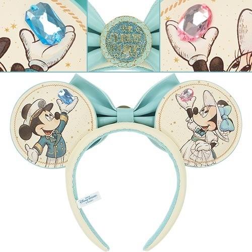 Обруч для волос с ушками Минни и Микки «25-й Искрящийся Юбилей» Tokyo DisneySea