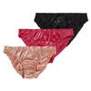 Women's Satin Panties Comfortable Low-Waist Elastic Milk Silk Underpants