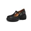 Fashion NEW Spring Autumn Sheep Leather Women Shoes Fashion Round Toe Platform Shoes for Women High Heel Women Pumps Mary Jane Shoes