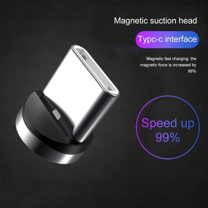 USB C Magnetic Adapter, 15Pcs Aluminum Magnetic Charging Tips, 360° Rotating Chargers Adapter Works with 1-Pin Cables, Connecteur Phone Tip Phone