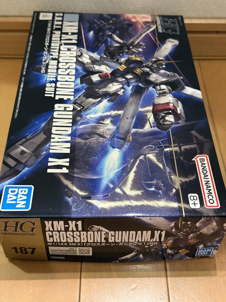 Bandai Бренд нераспечатанный Мобильный доспех Crossbone Gundam HG Crossbone Gundam X1 новый, 1/144 XM-X1