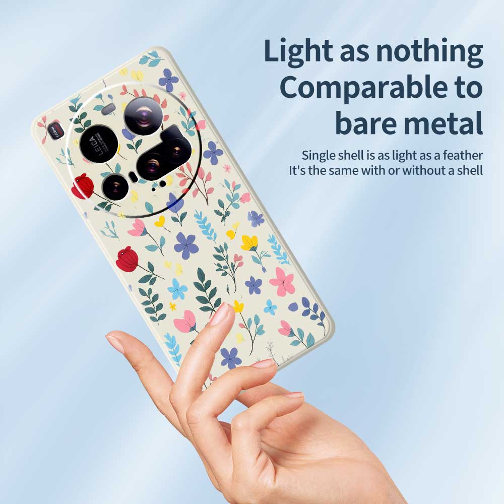 For Xiaomi 15 Ultra Case Colorful Flower Branches Pattern Printing Straight Edge TPU Phone Back Cover