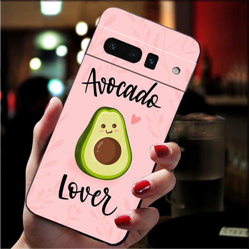Phone Case For Google Pixel 10 9 Pro XL 9A 8 7 6 Pro Pixel 8A 7A 6A Pixel 8 7 6 5 Art Funny avocado Fruit