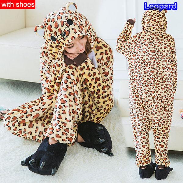 Мужчины Женщины Кигуруми Onesie Пижамы Унисекс Животное Косплей Олень Сова Волк Единорог Акула Костюм Пижамы Комбинезон Для Хэллоуина Вечеринка С обувью