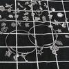 Регулируемые серебряные браслеты, Скрытые серебряные подвески (случайный)Подвески с открытым кольцом, Используются для изготовления бижутерии своими руками