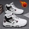 Snow Boots Men Boots High Top 2025 Winter Student Sneakers Plush Lace Up Anti Slip Comfortable Outdoor Cold Proof Cotton Shoes