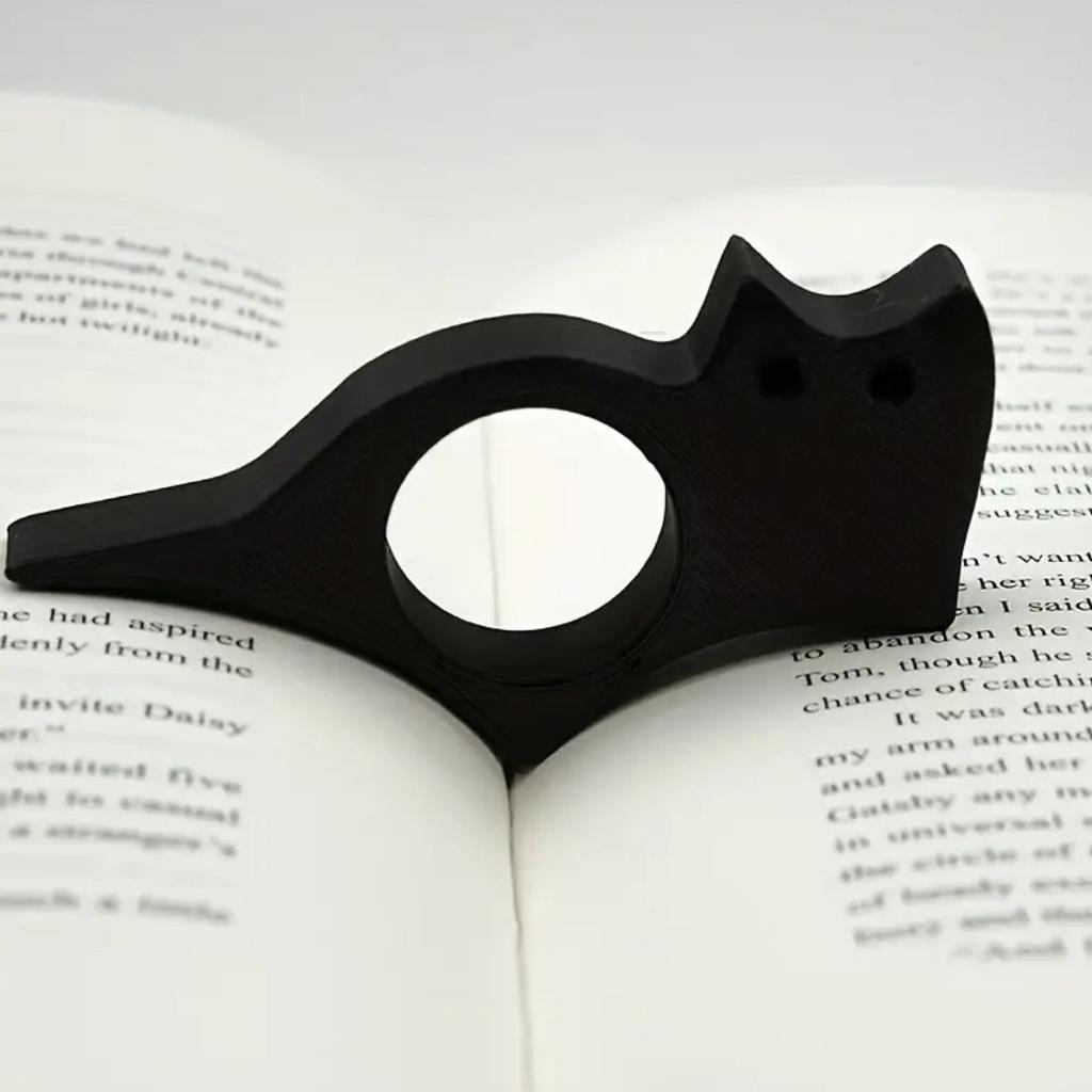3D-печатный держатель для пальца-кошки, закладка для страниц книги, милый держатель для пальца для чтения, оригинальный держатель страниц для книголюбов, подарок