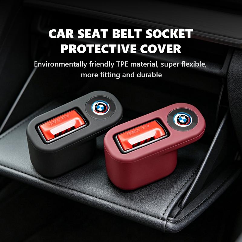Car Seat Belt Base Anti Scratch Cover Auto Interior Accessories For BMW M3 M5 E36 E39 E46 E60 E61 E64 E70 E71 E80 E85 E87 E90 qa9