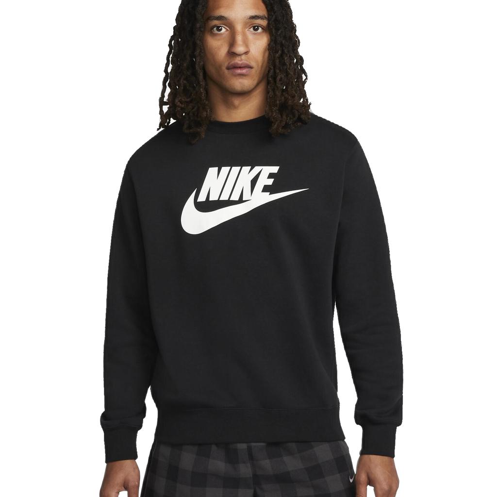 Nike Спортивная одежда Club Fleece, мужская черная толстовка