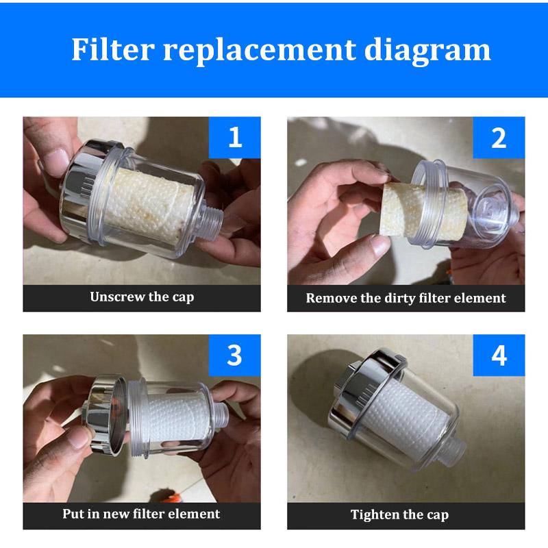 Фильтр для душа Ванна Бытовой Душ Туалет Смеситель Очиститель воды Улучшает качество воды Фильтр для ванны Универсальный