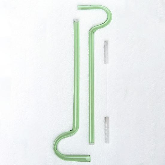 Витражные соломинки, 2 шт./компл., повторно используемые с кистью, новые прочные съемные вилки, соломинки для питья воды, тонкая работа, против морщин на губах