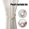 Подхваты для штор регулируемые с большой жемчужиной, хлопковые плетеные вручную, декоративные веревки-подхваты для штор и портьер