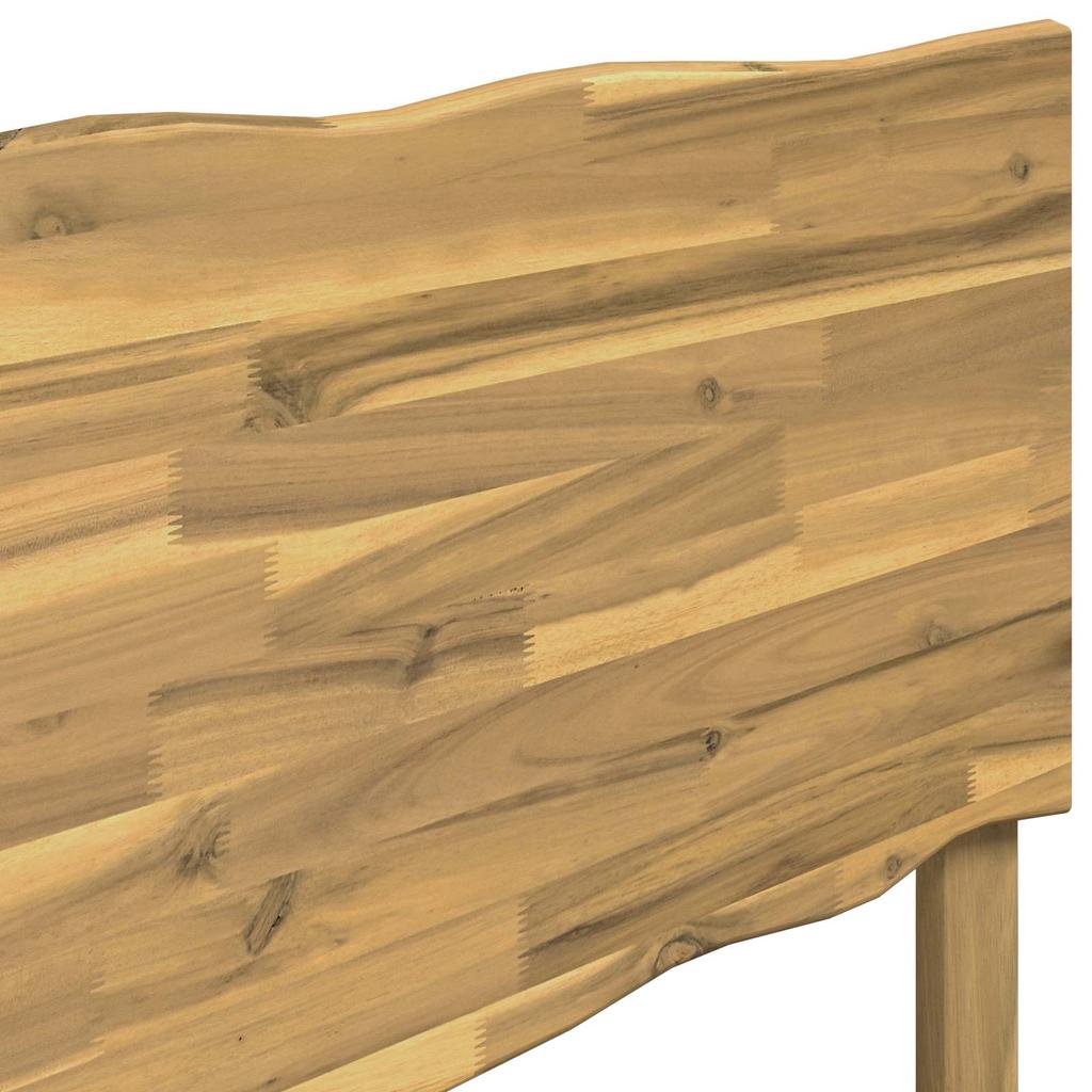 Headboard with Live Edge ROSTOCK White Washed 180 cm