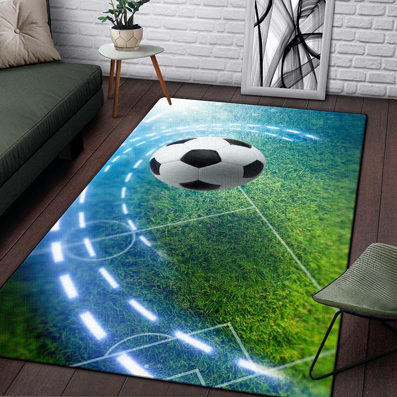 3d футбольный спортивный силуэтный ковер с узором для гостиной, коврики для кемпинга, пикника, противоскользящий коврик, коврик для ползания, подарок для фанатов