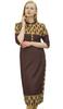 Women's Brown Tunic 3 4 Sleeve Rayon Kurta Kurti Casual Formal