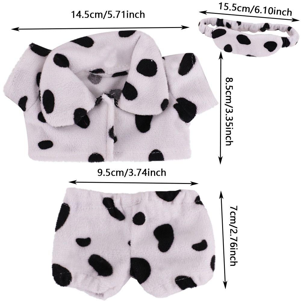 Рубашка Шорты Нашивка Одежда для кукол Аксессуары для кукол 20см Кукла Пижама Костюм Po Реквизит Мультяшное Животное Звезда Мини Блузка Брюки Комплект