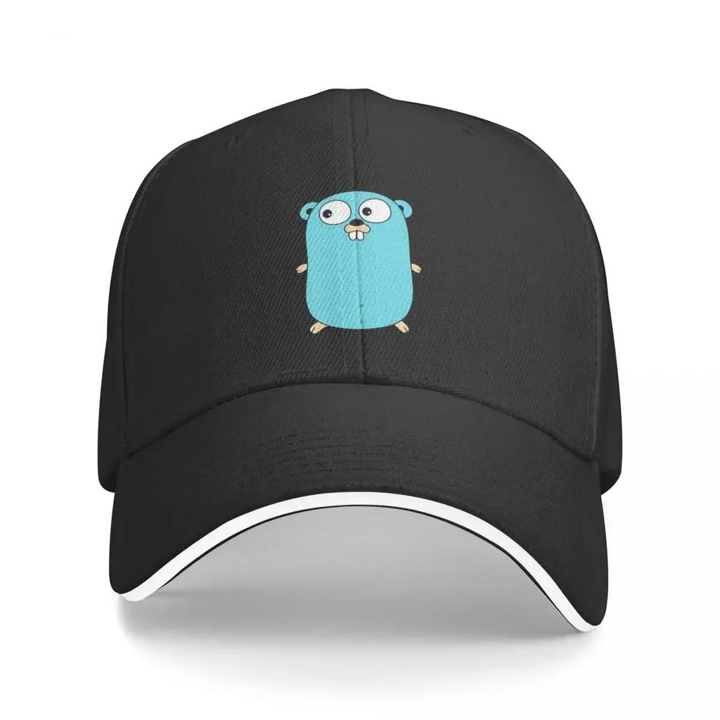New Go Golang Gopher Cap Fashion Casual Baseball Caps Adjustable Hat Hip Hop Summer Unisex Baseball Hats Customizable Polychroma