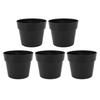5 × 5-галлонных горшков для растений 12-дюймовые пластиковые питомнические горшки с дренажными отверстиями