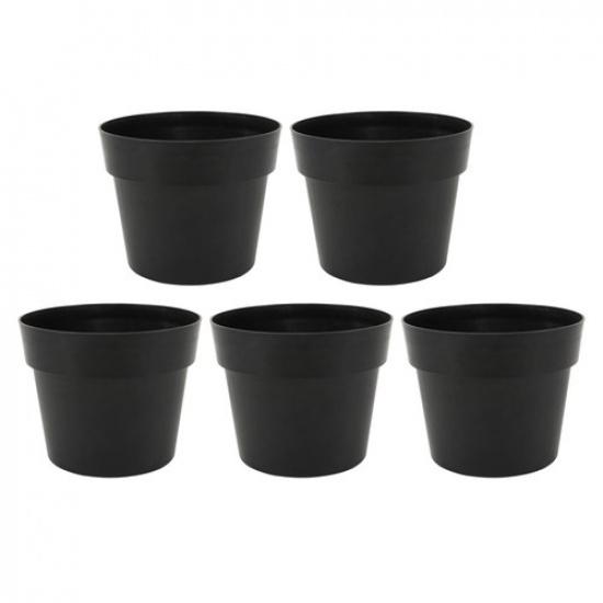 Горшки для растений 5 галлонов 12 дюймов Пластиковые горшки для рассады с дренажными отверстиями Круглые