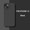 Применимо к чехлу для мобильного телефона iPhone 13 Apple 12Pro кошачий глаз прямой край Озерно-синий силиконовый тпу матовый противоударный чехол