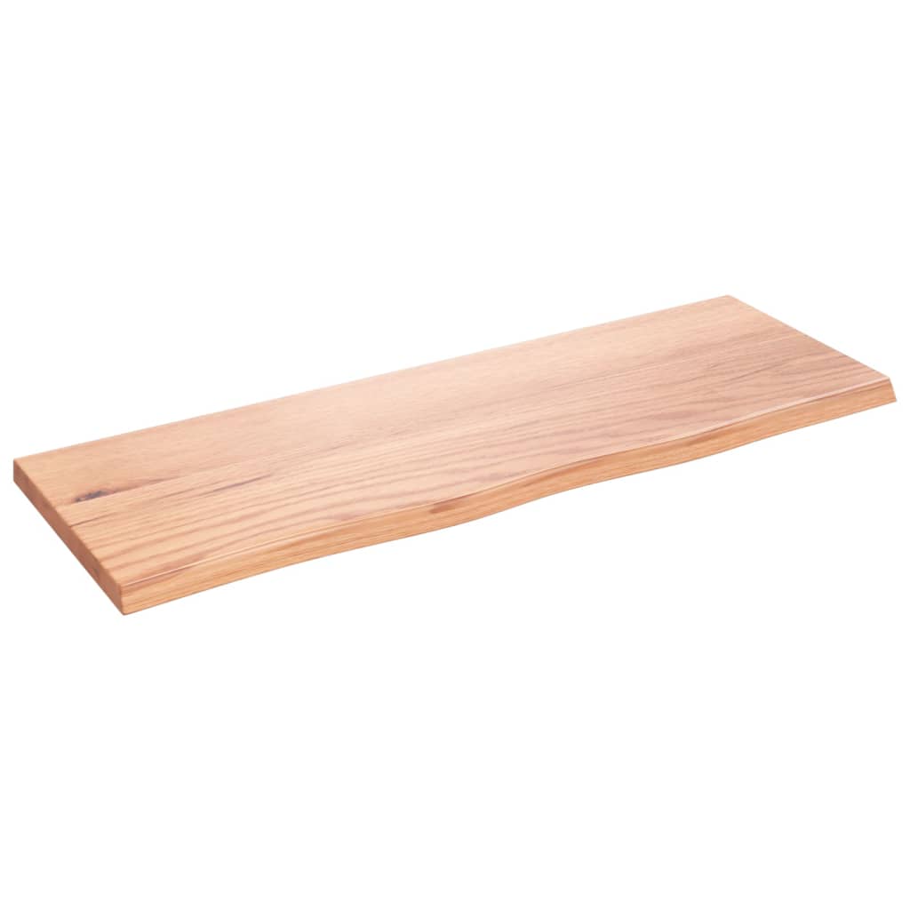 Washbasin Top in Light Brown 80 x 30 x 2 cm Solid Wood Treated
