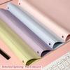 Soft PU Leather Binder Notebook Large Size Loose Leaf Journal Students Notes Book  Students
