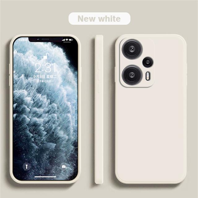 Poco F5 PocoF5 Poco F 5 Чехол квадратный жидкий силиконовый противоударный мягкий чехол для Xiaomi Poco F5 F 5 F5 PocoF5 Чехол для телефона