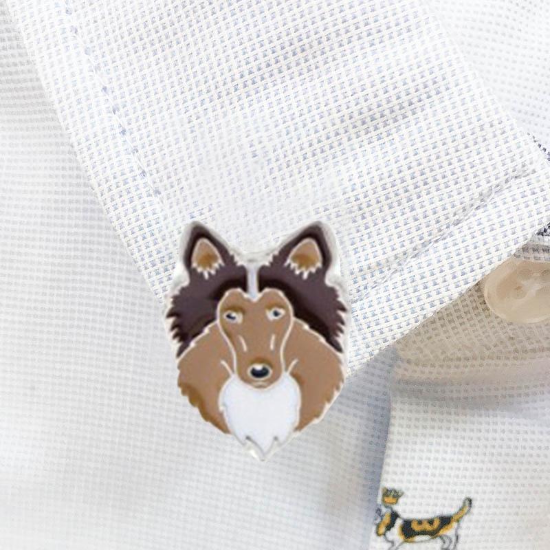 2,5 см одежда, ювелирная сумка, булавка, шляпа, эмблема, корсаж, брошь для собаки, брошь в виде животного из металлического сплава