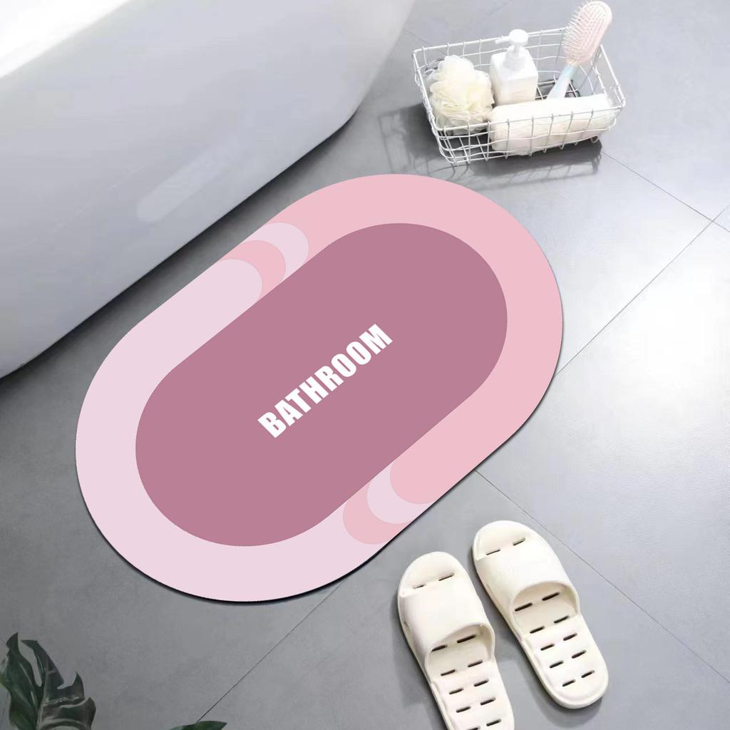 Нескользящий коврик для ванной комнаты с диатомовой грязью в скандинавском стиле, коврик для прихожей в гостиную, туалет, кухня, впитывающий быстросохнущий коврик