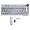 75percent Custom Keyboard Kit 82 Keys RGB Gasket Mounted Hot Swappable Wired Mechanical Gaming Keyboard