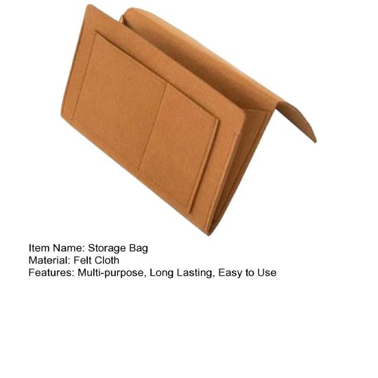 Прикроватная подвесная сумка-органайзер для хранения вещей, большая вместимость, многоцелевая, простая установка, подвесная сумка для подлокотника дивана