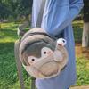 Женская симпатичная плюшевая сумочка Jk Lolita Sweet Backpack Kawaii Cartoon Penguin Doll Casual Soft Designer Backpack