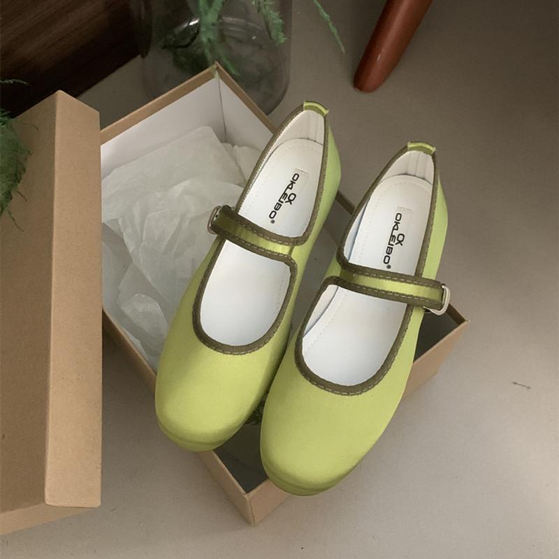 Мода Bailamos Женские балетки Мода Круглый носок Неглубокие Слипоны Женские Мягкие Женские Мэри Джейн Балетки Плоский каблук Повседневные Балетки
