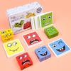 Toyto Face Change Cube Facial Expression Matching Game Rubik's Cube Table Board Game, Popular Korean Game