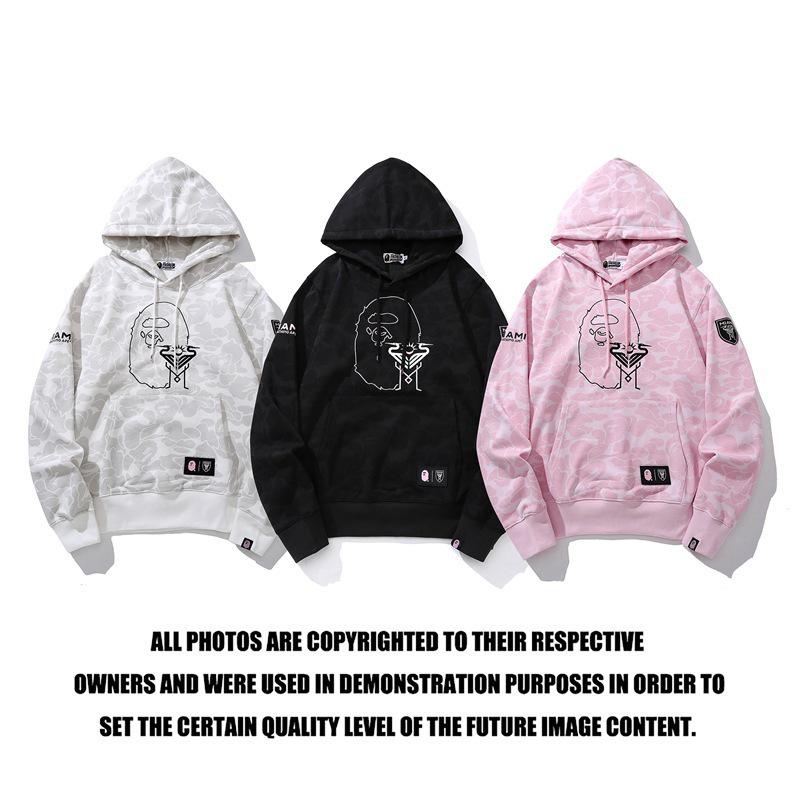 Костюм с худи на молнии и штанами Bape Shark Camouflage со светящейся молнией