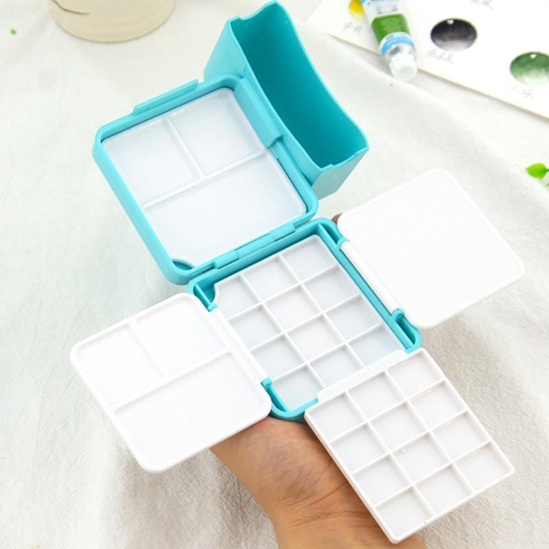 Пустая коробка для акварели Пустая палитра для акварели Дорожная палитра для акварели с палитрой Аксессуары для рисования