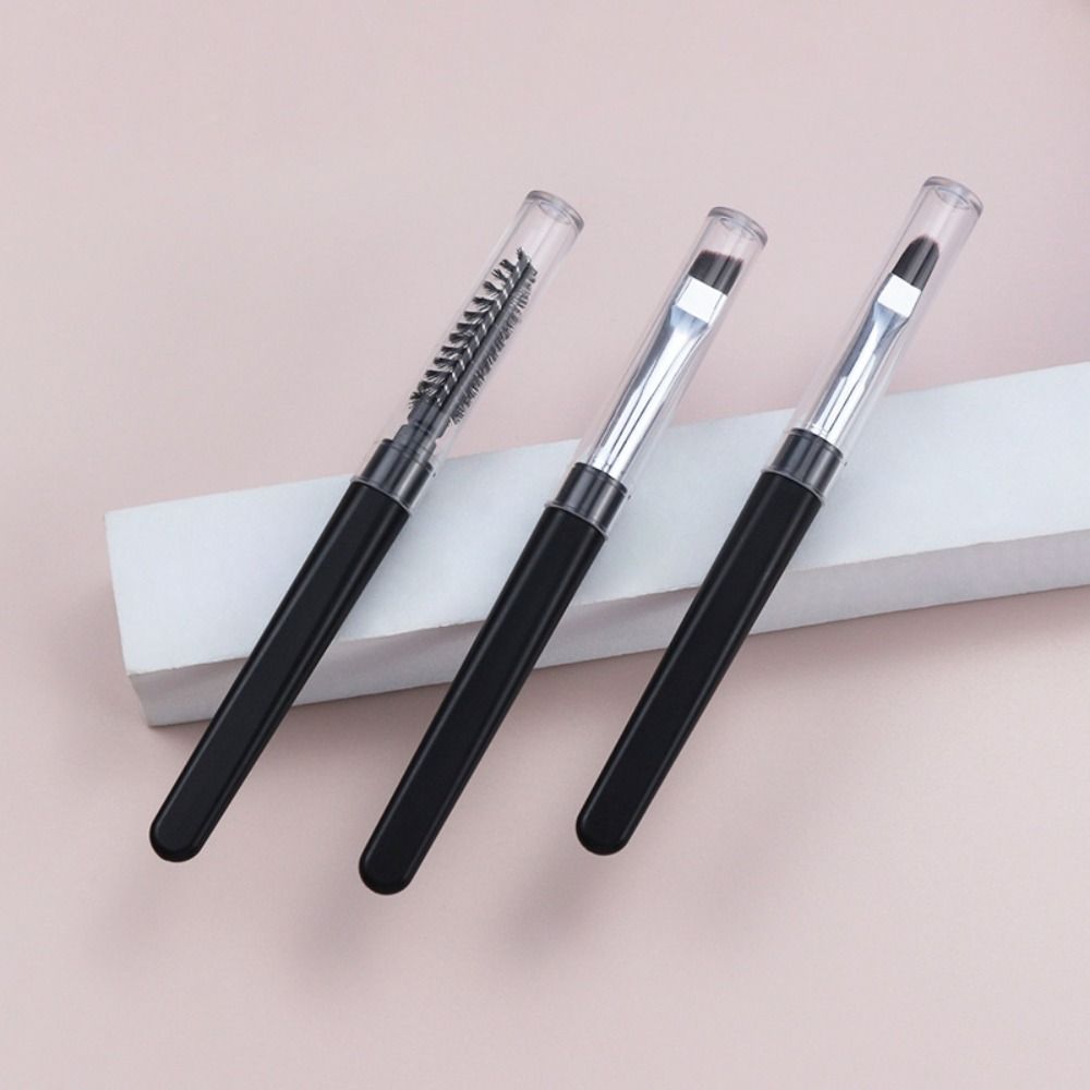 with Dust Cover Spiral Tower Shape Lip Brush Eyebrows Eyelashes Brush Makeup Tool Eyeliner Brush