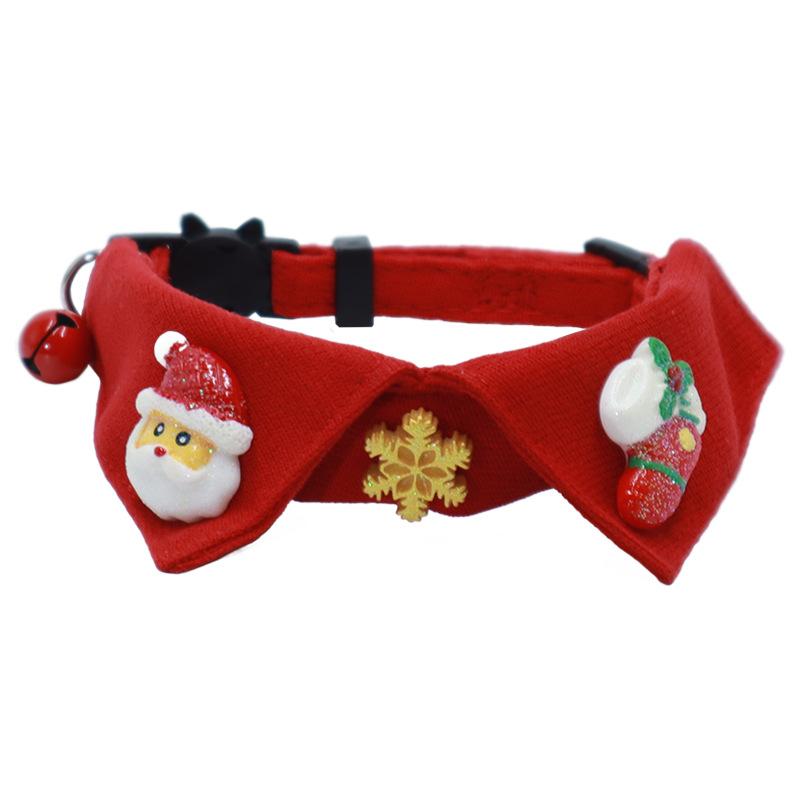 Red Shirt Collar Cat Dog Luxury Western Polyester Neck Ring Bib Classic Cross-Border Pet Lights Fashion